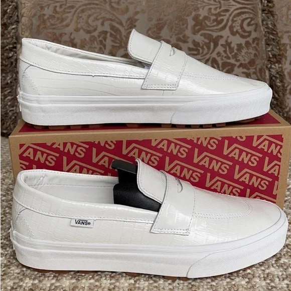 Vans Shoes Vans Style 53 Dx Patent Croc White Shoes Poshmark